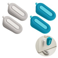 도나토르 도어 스토퍼 쿠션 찍힘 문닫힘방지2p, 블루, 2개