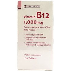 維格維佳緩釋型高單位活性B12錠 120粒/盒, 1個, 120顆