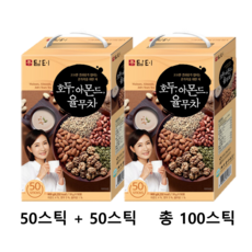 담터 호두 아몬드 율무차, 18g, 1개입, 100개