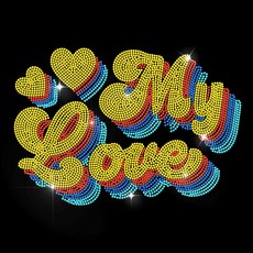 1개 유리 핫픽스 라인스톤 다리미 부착형 아플리케 의상 액세서리 (옷 가방 바지용) 297x210mm, 혼합색