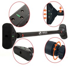 프리미엄 수평 블랙 턱걸이 운동기구 가정용 문틀 철봉