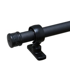 한국레일갤럭시 25mm 원형 커튼봉 커텐봉, 블랙