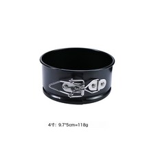 DFMEI 加厚碳鋼圓形蛋糕盤帶鎖釦烤盤烘焙工具活底不粘蛋糕模具活釦, 1個