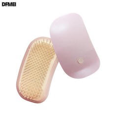 DFMEI 電動頭部按摩器便攜式美髮按摩梳舒緩經絡頭皮按摩儀, 寬12 高6, 【女王色系】=淺粉色