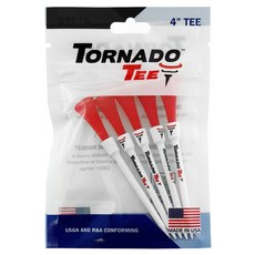 TORNADO TEE 高爾夫球釘 5入, 1個, 紅色