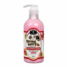벨버드 스트로베리 반려견 샴푸 & 린스 겸용, 750ml, 1개입, 1개