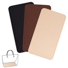 3개 3가지 스타일의 직사각형 펠트 가방 바닥(뜨개질 가방 여성 가방 핸드메이드 DIY 액세서리 혼합 색상 23x12.4x0.8cm), 혼합색