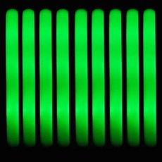 3 가지 모드가있는 30PCS 어두운 LED 파티 글로우 결혼식 스틱 다채로운 깜박이는 콘서트를위한 폼 용품에, 30Pcs Green