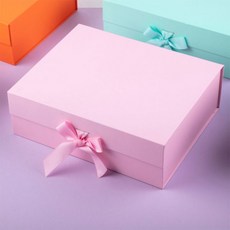 골판지 흰색 검정색 있는 레이어 포장용 호의 판지 선물 대형 상자 파티 패키지, Pink box