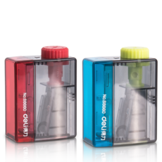 델리 휴대용 4단 심조절 연필깎이 투명 68660, 단품, 단품