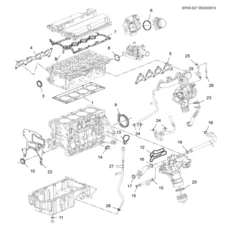 호환 55568529 ASTRA AVEO Opel Astra Corsa Alfa Romeo Saab 9-5 엔진 가스켓 세트 용 차량 엔진 수리 가, 01 As shown