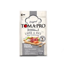 TOMA-PRO 優格高齡犬高纖低脂配方羊肉米飼料，7歲以上老犬適用，優質犬糧呵護腸胃健康, 1個, 高齡犬高纖低脂【羊肉+米】,3KG / 包, 3kg, 體重管理