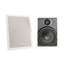 BOK IW-106 迷你嵌入式喇叭，6.5吋崁入式，二音路音頻，細膩音質, 白色, IW-106 6.5吋嵌入式喇叭