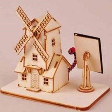 태양광풍차 TM111 조립DIY 나무조립키트 우드공예