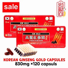 6년근 고려홍삼정골드 GOLD 캅셀 120캡슐 *2캔 6년 홍삼캡슐, 2개, 120정