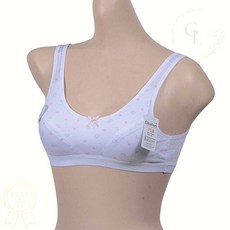 주니어 스포츠브라 구름패턴 밴드형 1단계 샤통 학생 속옷 1개입