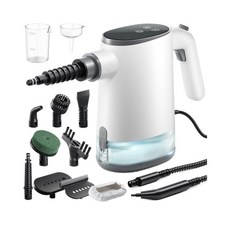 手持式高溫蒸氣清潔機 15秒快速加熱 650ml水箱 35分鐘清潔時間, 白色, 即熱控屏高溫蒸汽清洗機