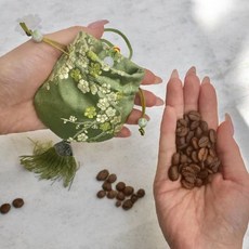 전통 한국 복 주머니 모티브 소품 보관 파우치 천 원단 끈 달린 휴대 장식, 상세페이지 참조