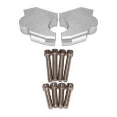 용 NC700X CB500X 리프팅 마운트 클램프 혼다 부품 익스텐션 핸들라이저 오토바이 호환, silver