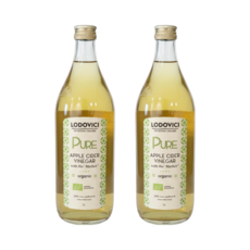 로도비치 100% 유기농 애플 사이다 비니거 사과식초 (초산 5% 함유), 2개, 1L