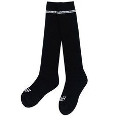 BOB GOLF 라인 니삭스 장목 여성 골프 양말, 1세트, WBOBKS3BK 라인 블랙 장목