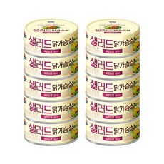 사조 샐러드 닭가슴살(가슴살/국내산), 135g, 10개