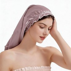 모자 관리 롱슬리퍼 프리미엄 나이트캡 취침용 헤어밴드 터번 원통형 디자인 롱헤어 대응 통기성 - 생일이나 산후 선물에 최적(길이 -65 cm)