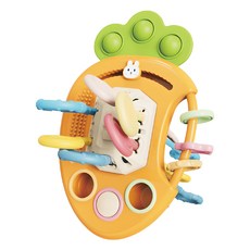 우주선 실리콘 풀 스트링 촉감놀이, 당근, 1개