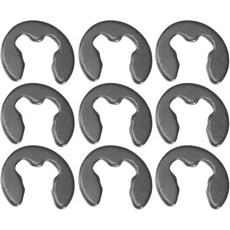 M12 스테인리스 스틸 외부 클립스 링 E클립 고정축 스냅 12mm 고정장치 고정 서클립 80개, M3, Carbon Steel