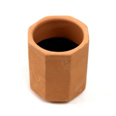 칸후 팔각 수초 토분+스펀지 필터 세트 포트 화분 키트, 1개