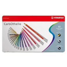 STABILO 德國思筆樂 奧賽樂水性粉彩筆 48色/60色/60色木盒裝，色彩鮮明、安全無毒，輕鬆繪製豐富層次，激發無限創意靈感, 1個, 1460-6/ 60色組