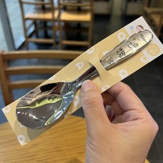 QDAD 316不鏽鋼兒童匙勺子加長版16cm長柄中大童國小國中生, 貓咪火車長勺,全新, 1個, 單品