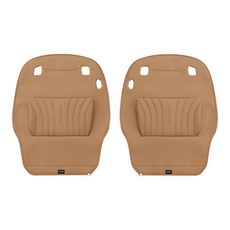 루젠 디 올 뉴 싼타페 MX5 킥매트 시트백커버 라인업 운전석 조수석 세트, 1세트, 피칸브라운