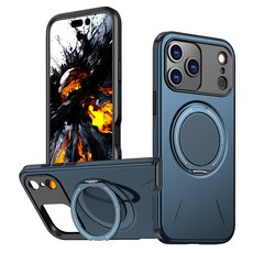 DFMEI 適用iPhone17Pro磁吸手機殼旋轉阻尼支架蘋果Air膚感二合一防摔殼