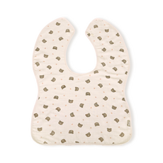 베이비소풍 이중 거즈 하트곰 엄마 턱받이 중형