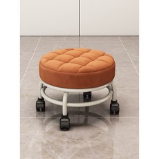 可開發票 滑輪矮凳 帶萬向輪小凳子家用美縫 換鞋擦地可移動 板凳, 1個, 西瓜紅, 西瓜紅