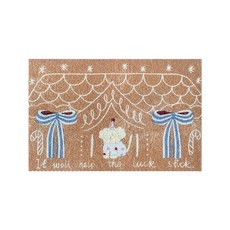 애니멀 파티 발매트 현관 업소 입구 매트, 1개, 카멜