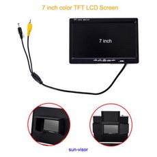 7 "LCD 스크린 산업 파이프 라인 하수도 방수 비디오 내시경 시스템 DVR 17mm 배수관 검사 카메라 led 6, 3) 30m  Without DVR, 1개