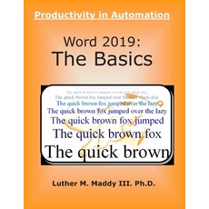 Word 2019: The Basics Paperback, Independently Published