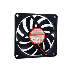EVERCOOL EC8010H12C 2P 팬쿨러/1볼/80mm/11T/DC12V 케이스쿨러, 선택없음, 1개, 선택없음