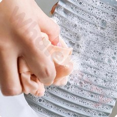 실리콘 미니빨래판 속옷 아기옷빨래, 1개