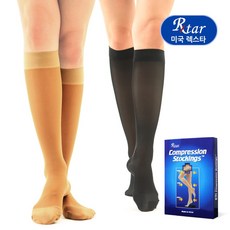 [도고메디칼] 렉스타 18 의료용 무릎형 압박스타킹 얇은재질 혈액순환 다리붓기 완화 중압, 무릎형 렉스타 18, 살색 M