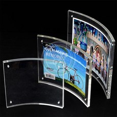 더가몽 커브형아크릴액자 투명아크릴액자, 3R