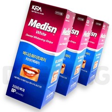 NEW 메디슨화이트 치아미백패치 8P 약국전용, 8g, 3개