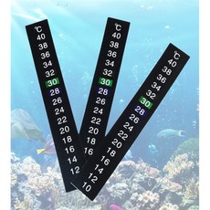 와이옐로 부착형 어항 온도계 스티커 어항용온도계