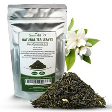 카페인 없는 차를 원하는 데카페인 자스민 티 녹차 퍼펙트 음료 4온스, 4 Ounce (Pack of 1), 118.3ml