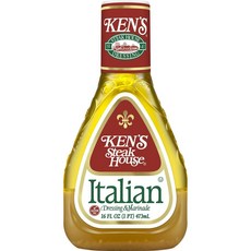켄스 스테이크 하우스 Ken's Steak House Italian Dressing & Marinade 이탈리안 드레싱 & 마리네이드 소스, 3개, 473ml