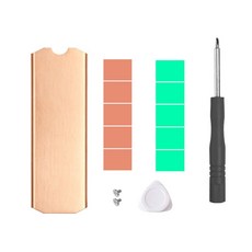 순수 구리 라디에이터 M2 NVME SSD 쿨러 패드 TN30 TN42 TN80 SteamDeck M2 2230 2242 2280 SSD 히트싱크 냉각 패드 지원, 3.80, 1개