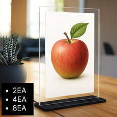 POP연구소 아크릴 꽂이 메뉴판 스탠드 A4 A5 A6, 2개