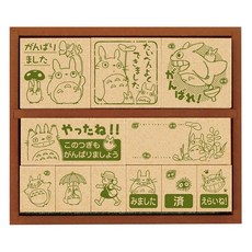 莫莫日貨日本製 宮崎駿龍貓豆豆龍木頭印章組 BEVERLY 可愛卡通橡皮章 手帳裝飾, 1個